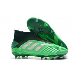 adidas Predator 19+ FG Scarpe da Calcio Uomo - Verde Nero Argento