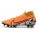 Scarpa Nike Mercurial Superfly 7 Elite FG Arancione Bianco Nero