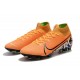 Scarpa Nike Mercurial Superfly 7 Elite FG Arancione Bianco Nero