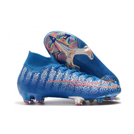 Scarpa Nike Mercurial Superfly 7 Elite FG Blu Rosso