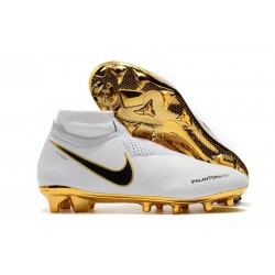 Scarpe da Calcio Nike Phantom Vision DF FG - Bianca Oro