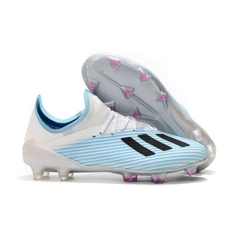 Scarpa Nuovo adidas X 19.1 FG Bianco Blu