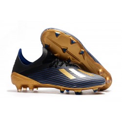 Scarpa Nuovo adidas X 19.1 FG Nero Blu Oro