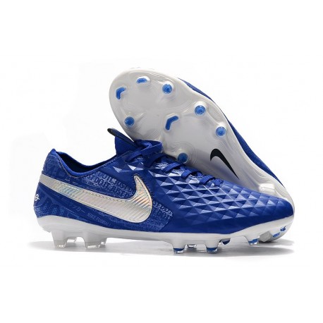 Nike Tiempo Legend 8 Elite Scarpe Uomo - Blu Bianco