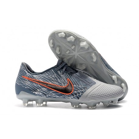 Scarpa Nuovo Nike Phantom Venom Elite FG Grigio Lupo Nero Blu Armory