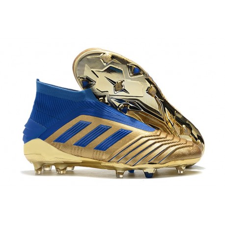 adidas Predator 19+ FG Scarpe Uomo Oro Blu