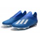 adidas X 19+ FG Scarpa da Calcio Blu Bianco