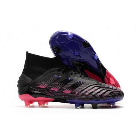 adidas Predator 19+ FG Scarpe Uomo Nero Rosa Blu