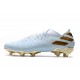 Scarpe Da Calcio adidas Nemeziz 19.1 FG - Bianco Oro Metallico Light Aqua