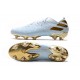 Scarpe Da Calcio adidas Nemeziz 19.1 FG - Bianco Oro Metallico Light Aqua