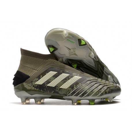 adidas Predator 19+ FG Scarpe Uomo Verde Legacy Sabbia