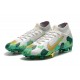 Nike Mercurial Superfly VII Elite FG Mbappe Grigio Vast Verde Oro