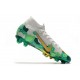 Nike Mercurial Superfly VII Elite FG Mbappe Grigio Vast Verde Oro