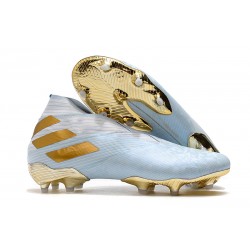 Scarpa Adidas Nemeziz 19+ FG -Acqua Bold/ Oro Metallico/ Bianco