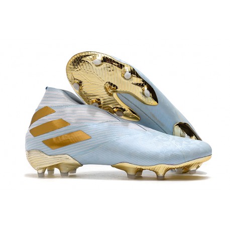 Scarpa Adidas Nemeziz 19+ FG -Acqua Bold/ Oro Metallico/ Bianco