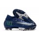 Nike Scarpa da Calcio Mercurial Superfly 7 AG-Pro Blu Void Volt Bianco