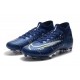 Nike Scarpa da Calcio Mercurial Superfly 7 AG-Pro Blu Void Volt Bianco