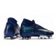 Nike Scarpa da Calcio Mercurial Superfly 7 AG-Pro Blu Void Volt Bianco