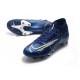 Nike Scarpa da Calcio Mercurial Superfly 7 AG-Pro Blu Void Volt Bianco