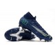 Nike Scarpa da Calcio Mercurial Superfly 7 AG-Pro Blu Void Volt Bianco