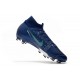 Nike Scarpa da Calcio Mercurial Superfly 7 AG-Pro Blu Void Volt Bianco