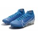 Nike Scarpa da Calcio Mercurial Superfly 7 AG-Pro Blu Bianco