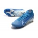Nike Scarpa da Calcio Mercurial Superfly 7 AG-Pro Blu Bianco