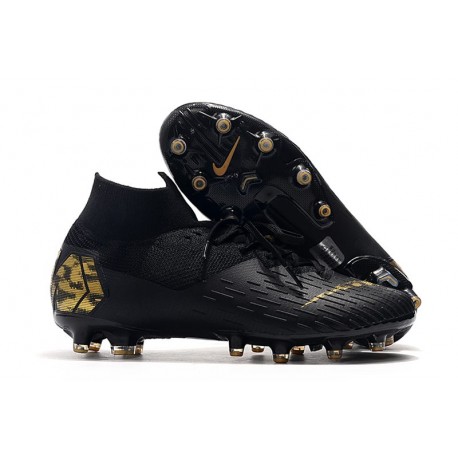 Nike Scarpa da Calcio Mercurial Superfly 7 AG-Pro Nero Oro