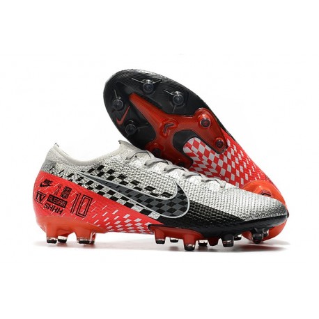 Nike Scarpa Mercurial Vapor 13 Elite AG Pro Neymar Cromo Nero Rosso