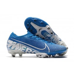 Nike Scarpa Mercurial Vapor 13 Elite AG Pro Blu Bianco